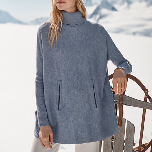 Garnet Hill Wool/Cashmere Oversized Sweater - Picture 1 of 8